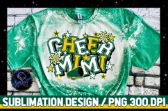 Cheer Mimi Sublimation Design PNG | Green Yellow Cheer Mimi Product Image 2