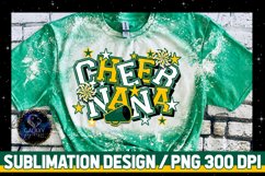 Cheer Nana Sublimation Design PNG | Green Yellow Cheer Nana Product Image 2