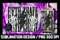 Rock Teacher Fifth Grade Sublimation Design PNG, 5th Grade Product Image 3