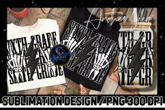 Rock Teacher Sixth Grade Sublimation Design PNG, 6th Grade Product Image 3