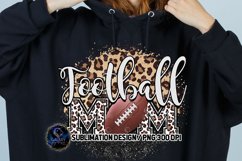 Football Mom Sublimation Design PNG | Leopard Football Mom Product Image 2