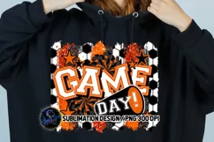 Game Day Soccer Sublimation Design PNG | Black Orange Product Image 2