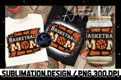 Basketball Mom Sublimation Design PNG File Product Image 1