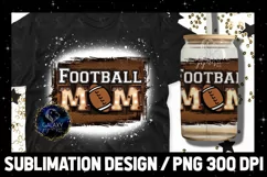 Football Mom Sublimation Design PNG File Product Image 2