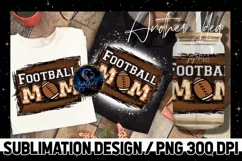 Football Mom Sublimation Design PNG File Product Image 1