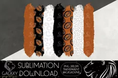 Football Brush Strokes Sublimation Design PNG File Product Image 2