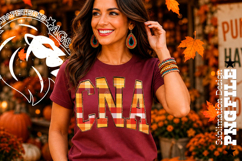 Fall Gingham Wood CNA, DTF Design Product Image 2