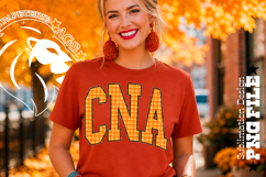 Fall Gingham Leopard CNA, DTF Design Product Image 4