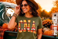 Fall Gingham Wood CNA, DTF Design Product Image 3