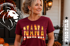 Fall Gingham Wood Nana, DTF Design, PNG Product Image 2