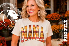 Fall Gingham Wood Nana, DTF Design, PNG Product Image 3