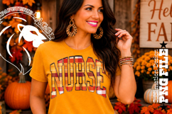 Fall Gingham Wood Nurse, DTF Design, PNG Product Image 2