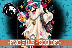 Boy Ghost Halloween, Grunge, PNG, Kids Halloween Product Image 2