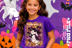 Too Glam to Haunt Girl Ghost Halloween Tshirt Design PNG Product Image 2