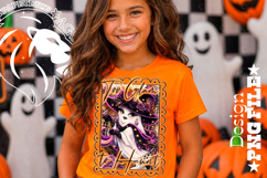 Too Glam to Haunt Girl Ghost Halloween Tshirt Design PNG Product Image 3