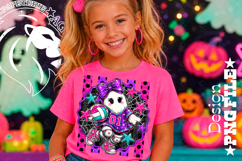 Striped Volleyball Ghost Halloween Design PNG Product Image 3
