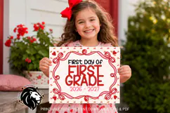 Cherry First day of First Grade School Sign JPG PDF Product Image 4