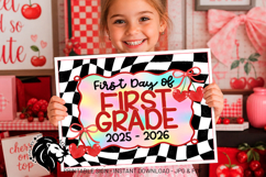 Cherry First day of First Grade School Sign JPG PDF Product Image 5