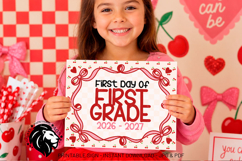 Cherry First day of First Grade School Sign JPG PDF Product Image 5
