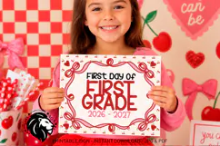 Cherry First day of First Grade School Sign JPG PDF Product Image 5
