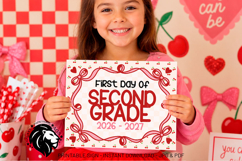 Cherry First day of Second Grade School Sign JPG PDF Product Image 5