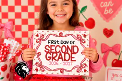 Cherry First day of Second Grade School Sign JPG PDF Product Image 5