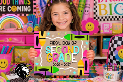 Crayons First day of Second Grade School Sign JPG PDF Product Image 4