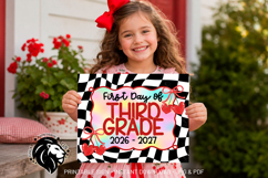 Cherry First day of Third Grade School Sign JPG PDF Product Image 1
