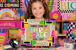 Crayons First day of Third Grade School Sign JPG PDF Product Image 5