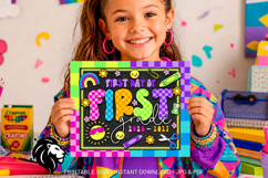 Colorful First day of First Grade School Sign JPG PDF Product Image 5