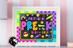 Colorful First day of Pre-k School Sign JPG PDF Product Image 5