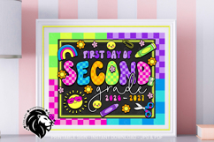 Colorful First day of Second Grade School Sign JPG PDF Product Image 5