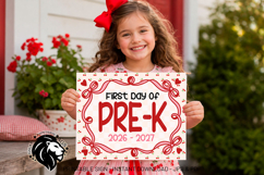 Cherry First day of Pre-k School Sign JPG PDF Product Image 1