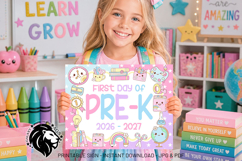 Pastel First day of Pre-k School Sign JPG PDF Product Image 4