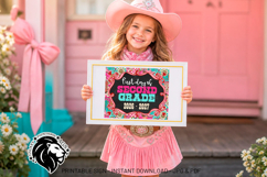Cowgirl First day of Second Grade School Sign JPG PDF Product Image 5