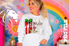 Polka Dots Coquette Third Grade, Teacher DTF Design, PNG Product Image 2