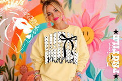 Polka Dots Coquette Baseball Mama, DTF Design, PNG Product Image 2