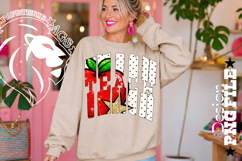 Polka Dots Coquette Teach, Teacher DTF Design, PNG Product Image 2