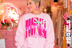 Coquette Polka Dots Football Mama Design PNG, Polka Dots Product Image 3