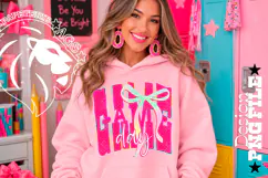 Any Sport Game Day Sublimation PNG, Polka Dots Hot Pink Product Image 2
