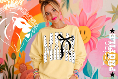 Coquette Polka Dots Mama, Mom, DTF Design, PNG Product Image 1