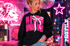 Coquette Dance Design PNG, Hot Pink Polka Dots Product Image 2