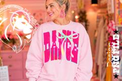 Coquette Dance Design PNG, Hot Pink Polka Dots Product Image 4