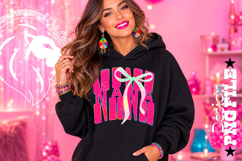 Hot Pink Polka Dots Coquette Nana DTF Design, PNG Product Image 1