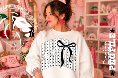 Polka Dots Coquette Secretary, DTF Design, PNG Product Image 1