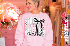 Coquette Polka Dots Softball Mama Design PNG, Black White Product Image 2