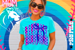 Polka Dots Coquette Baseball Mama, DTF Design, PNG Product Image 1
