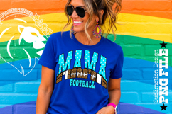 Blue Fotball Mama Sublimation PNG Stars Product Image 2