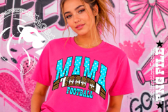 Blue Fotball Mama Sublimation PNG Stars Product Image 4
