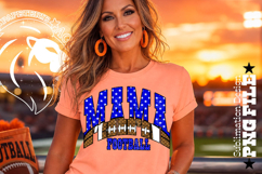 Royal Blue Fotball Mama Sublimation PNG Stars Product Image 3